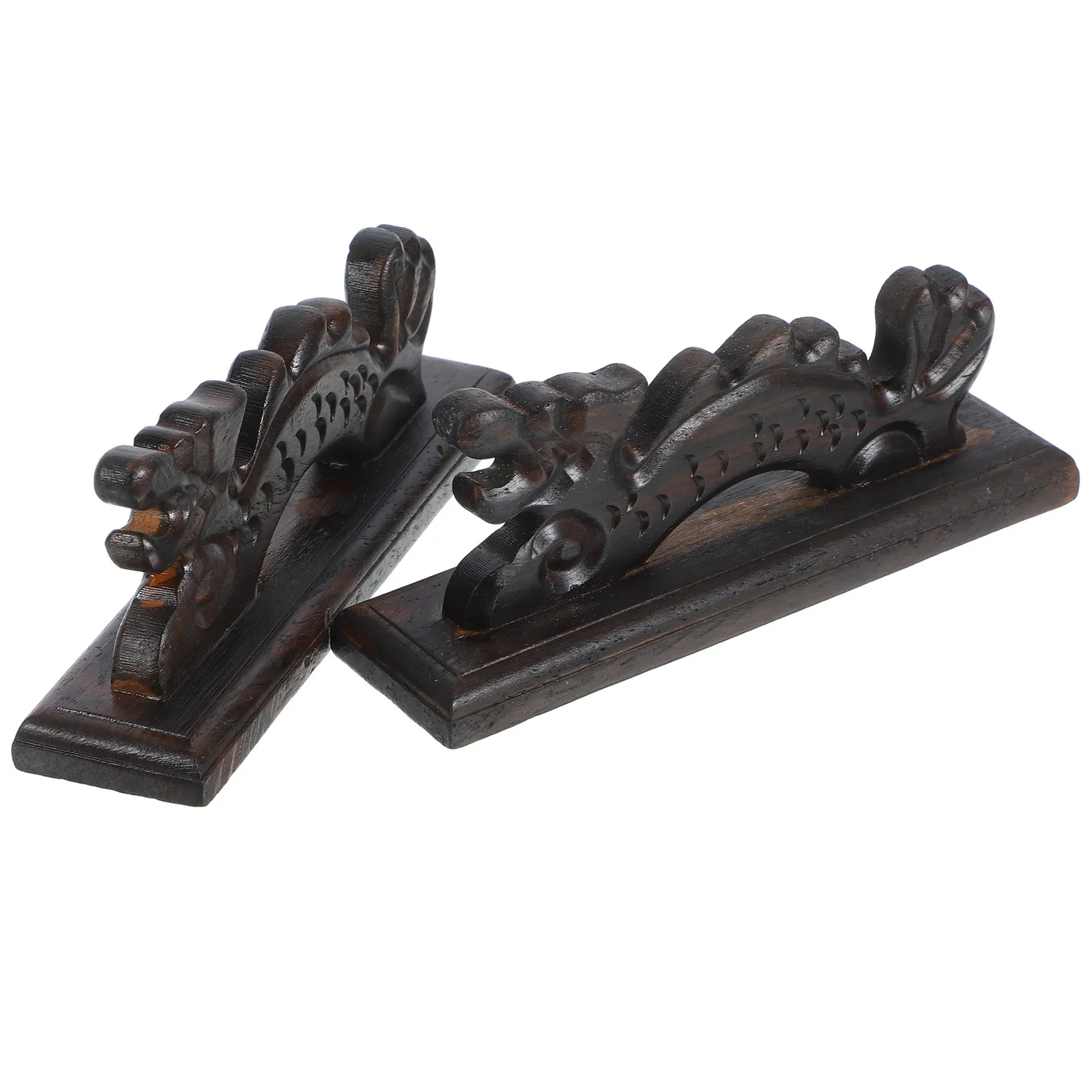 

2 шт. Держатели для каллиграфических кистей в китайском стиле с изображением дракона, деревянные подставки для кистей, держатели для ручек, органайзеры для хранения чернил