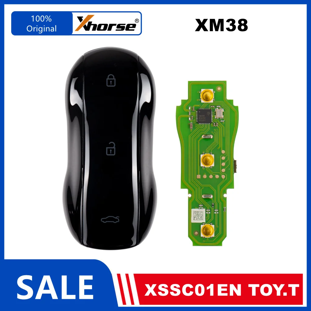 

1/2 Piece XHORSE XSSC01EN XM38 TOY.T Univesal Smart Keys Supercar Style Glossy Black Color English Version