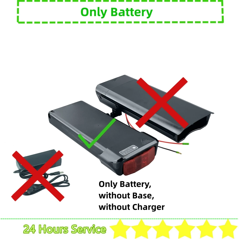 Achter Ebike Batterij 36V 10Ah 10.4Ah 14Ah 24V Bagagedrager Mount voor Zündapp Z802 Zundapp Z802 Hiper motor vouw x1 E-bike