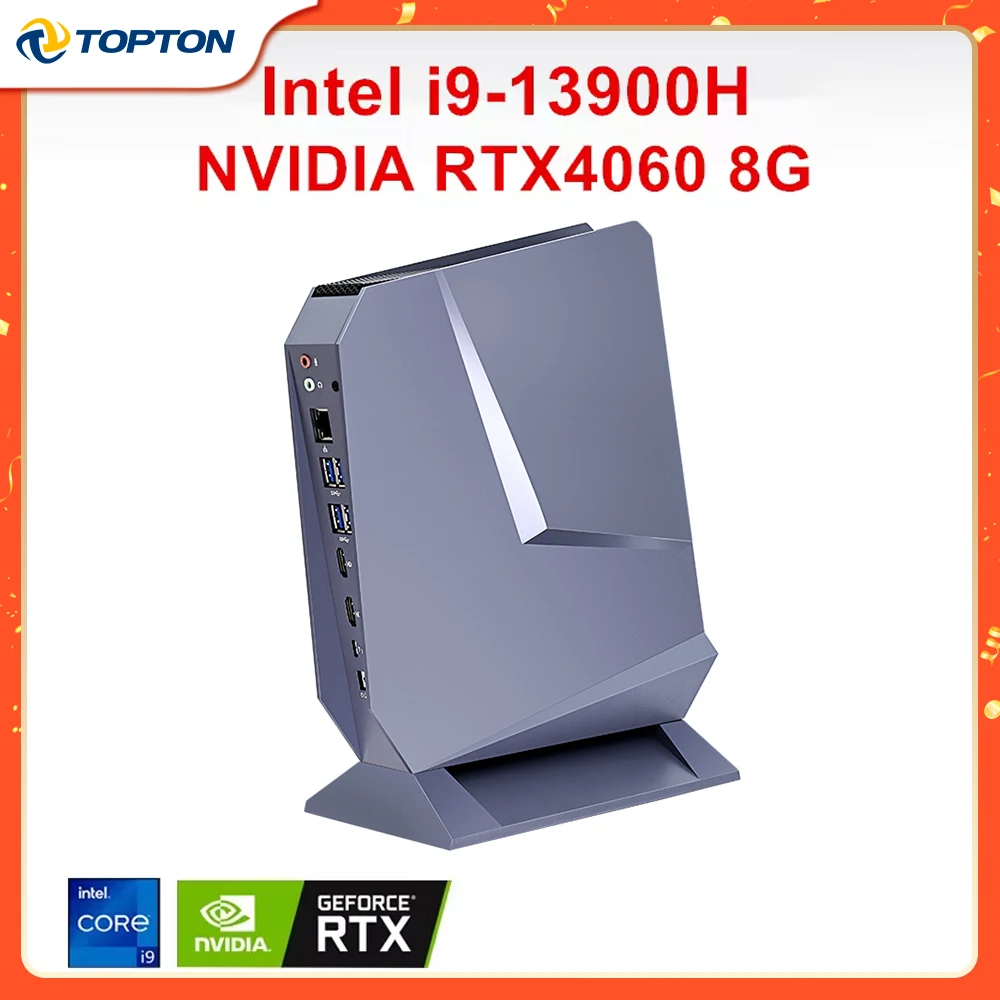 13th Gen Gaming Mini PC Nvidia RTX 4060 3050 8G Intel i9 13900H 12900H i7 13700H RGB Desktop Barebone Gamer Mini Computer WiFi6