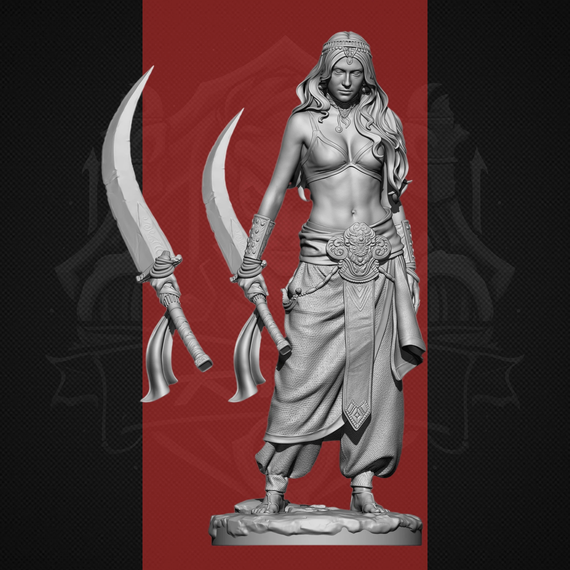 GK A20-16 flesh color resin Uncolored and unassembled mold figure model ornament