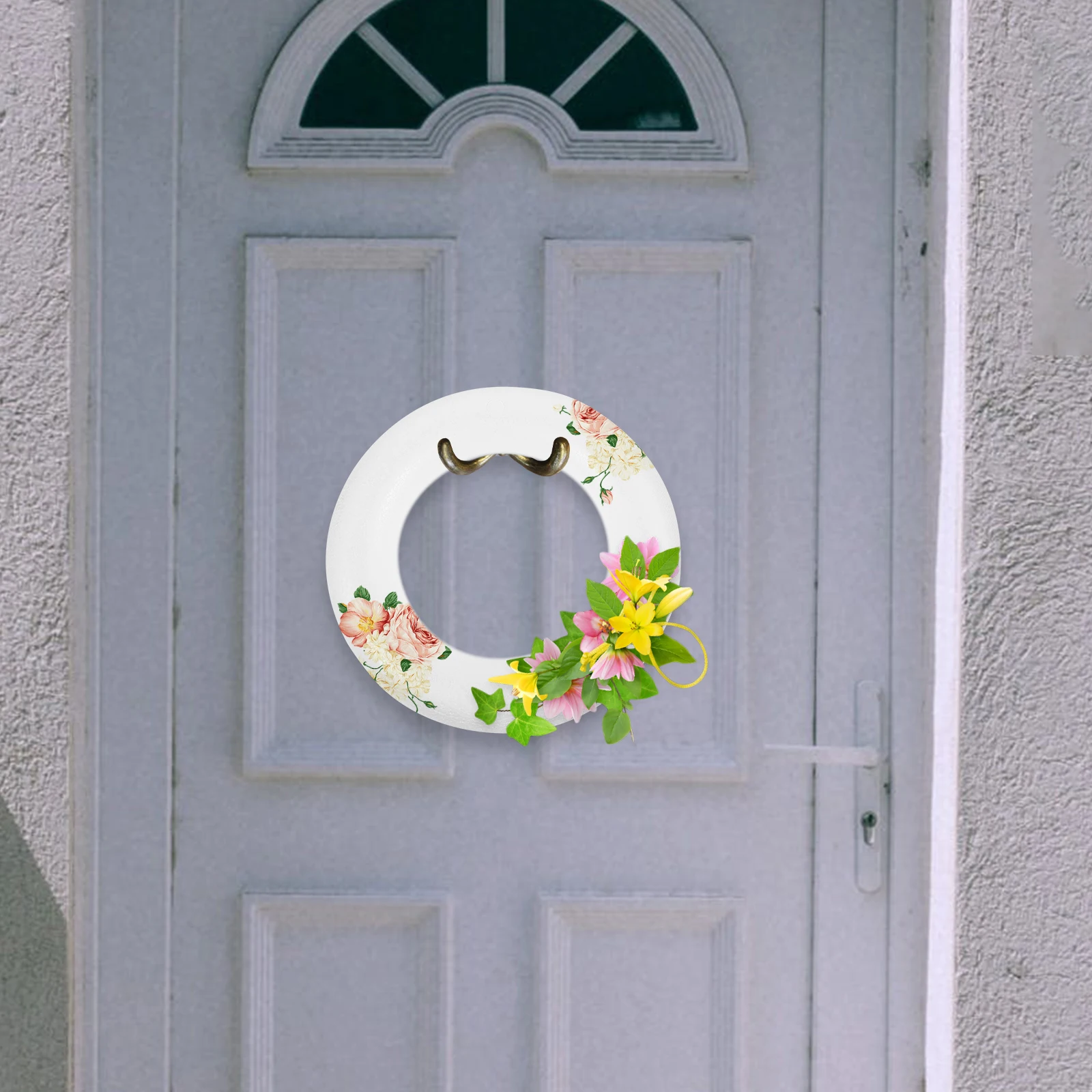 

2pcs Solid Circular Ring Diy Art Painting Kit For Kids Creative Home Decor Craft Supplies Hand Eye Coordination Activity Tool