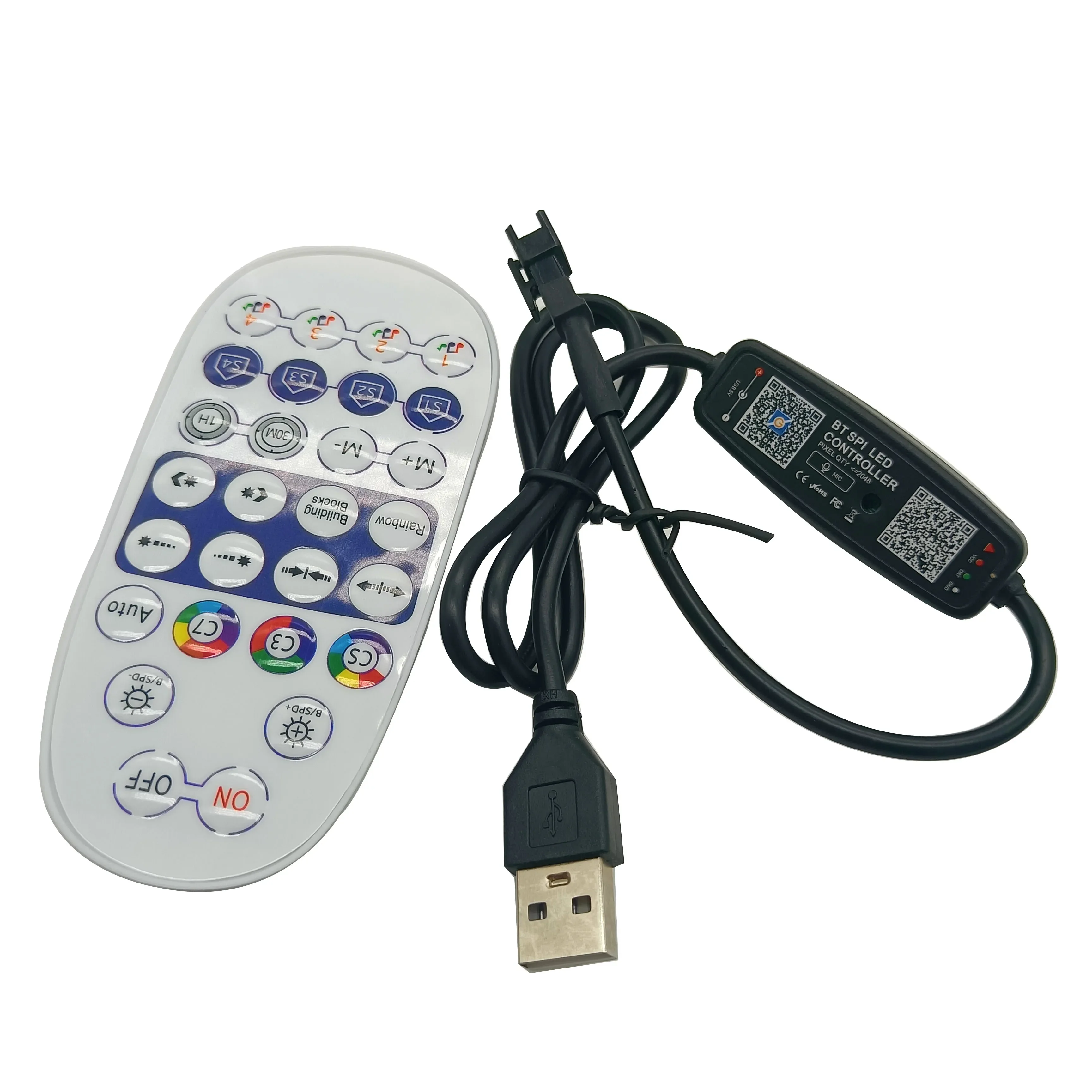 USB 28Key RGB WS2812 WS2811 Addressable Led Strip Lights WiFi RGB Pixels LED Controller
