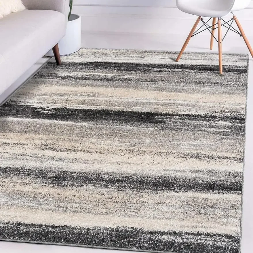 LUXE WEAVERS Tower Hill Abstract Gray 9x12 Area Rug