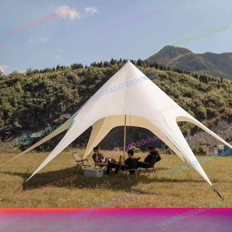 

Extra Large Canopy Octopus Tent for Outdoor Camping lotus Cloud Roof Living Room thickened Rain and Sun Protection Awning Tarp