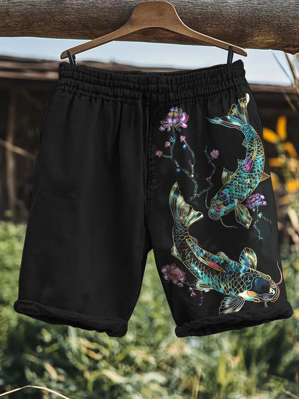 2026 Summer Fashion Trendy Japanese Octopus Retro Limited Edition Beach Shorts Hip Hop Street Men's and Women's Shorts