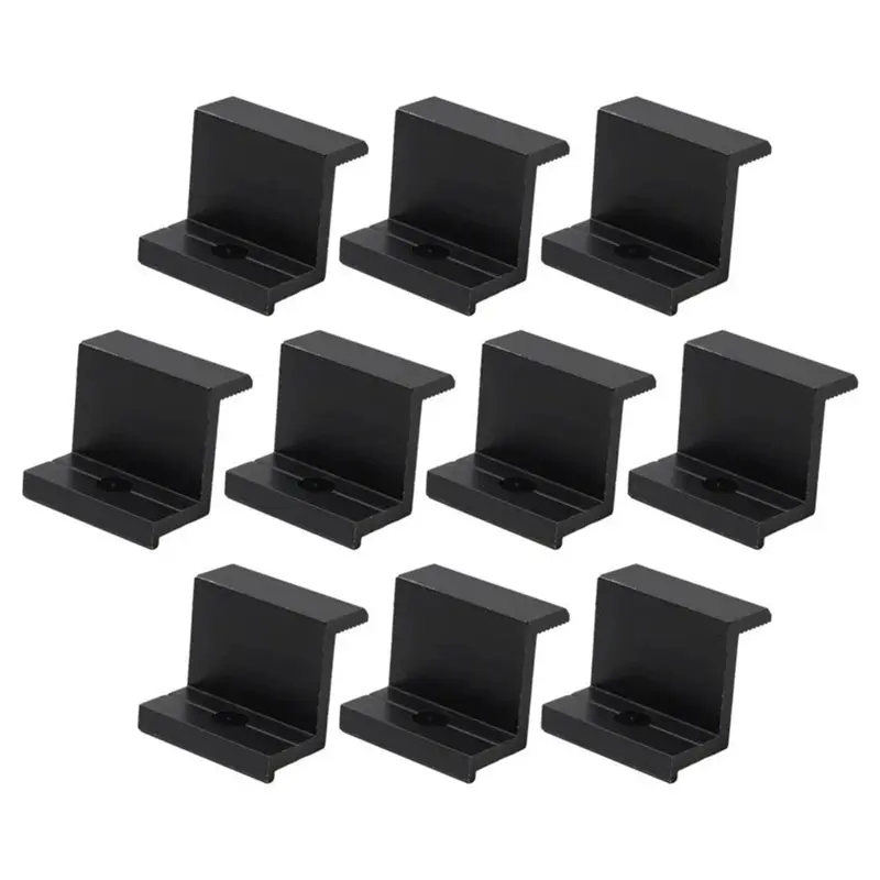 ABMH-Solar System Accessories 10Pcs Solar Panel End Clamps Aluminum Alloy Anti-Corrosion PV Mounting For 30Mm Frame
