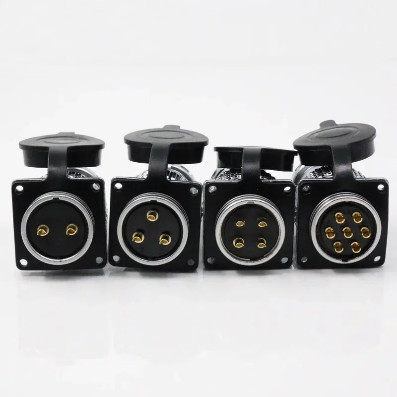 28mm PLS28-2/3/4/5/7/8/10/12/14/16/17/19/20/24/26 Pin Metal Aviation Socket Plug Female Male Connector view 4