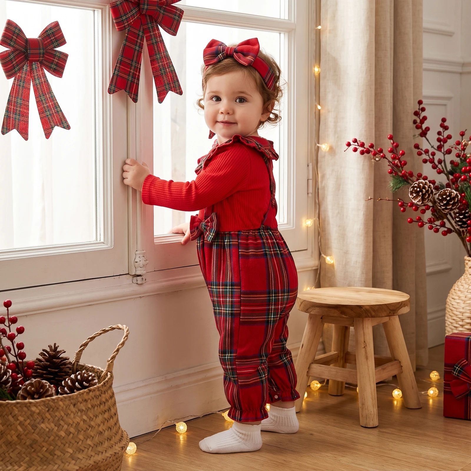 Baby Girl Christmas Romper 3