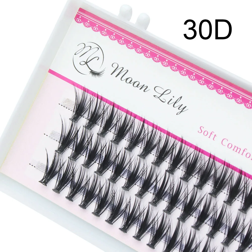 Russian Volume False Eyelashes 20D Cluster 60 Bunch Mink Eyelashes Extend Natural 3D Single Eyelash Makeup Cilia