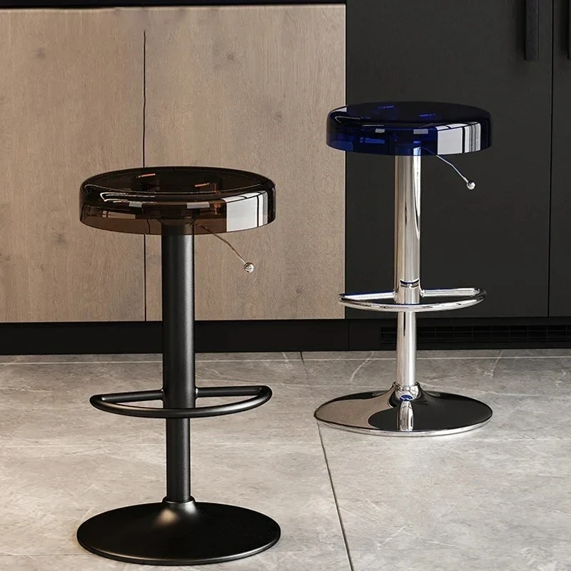 

Nordic Home Lift High Bar Stools for Kitchen Furniture Acrylic Cash Register Bar Chairs Modern Simple Island Counter Bar Chair P