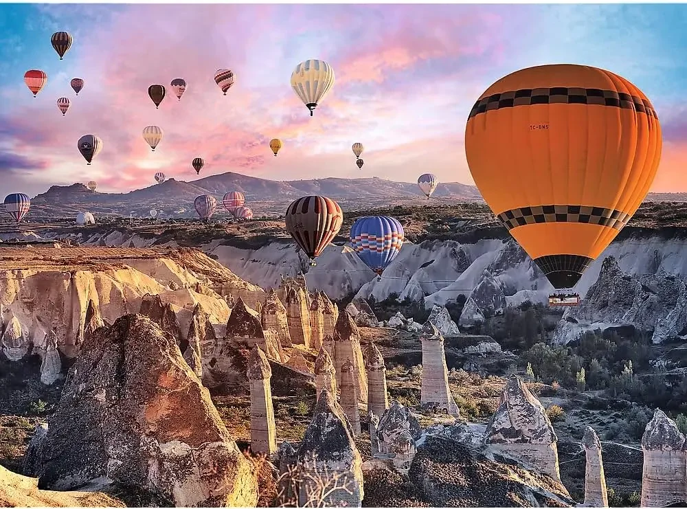 

Mountain Hot Air Balloon 300/500/1000 Pcs Jigsaw Wooden Puzzle for Gameroom Bedroom Livingroom Decor Christmas Holiday Gift
