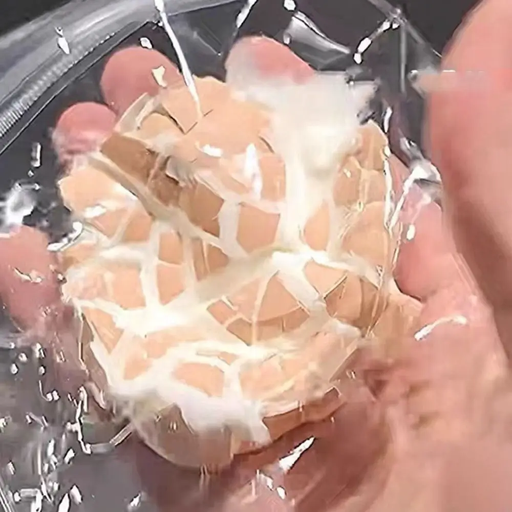 Oeuf de Pincement en Silicone à Rebond Lent, Cadeau Créatif, Artefact de Décompression, Simulation Unique, Musique