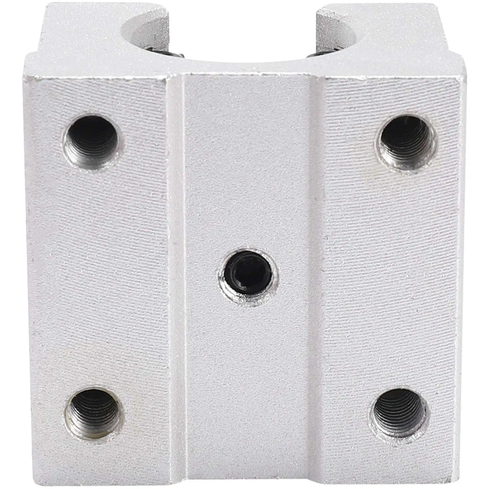AA81-4 X SBR12UU 12Mm Aluminum Linear Motion Router Bearing Block, Silver