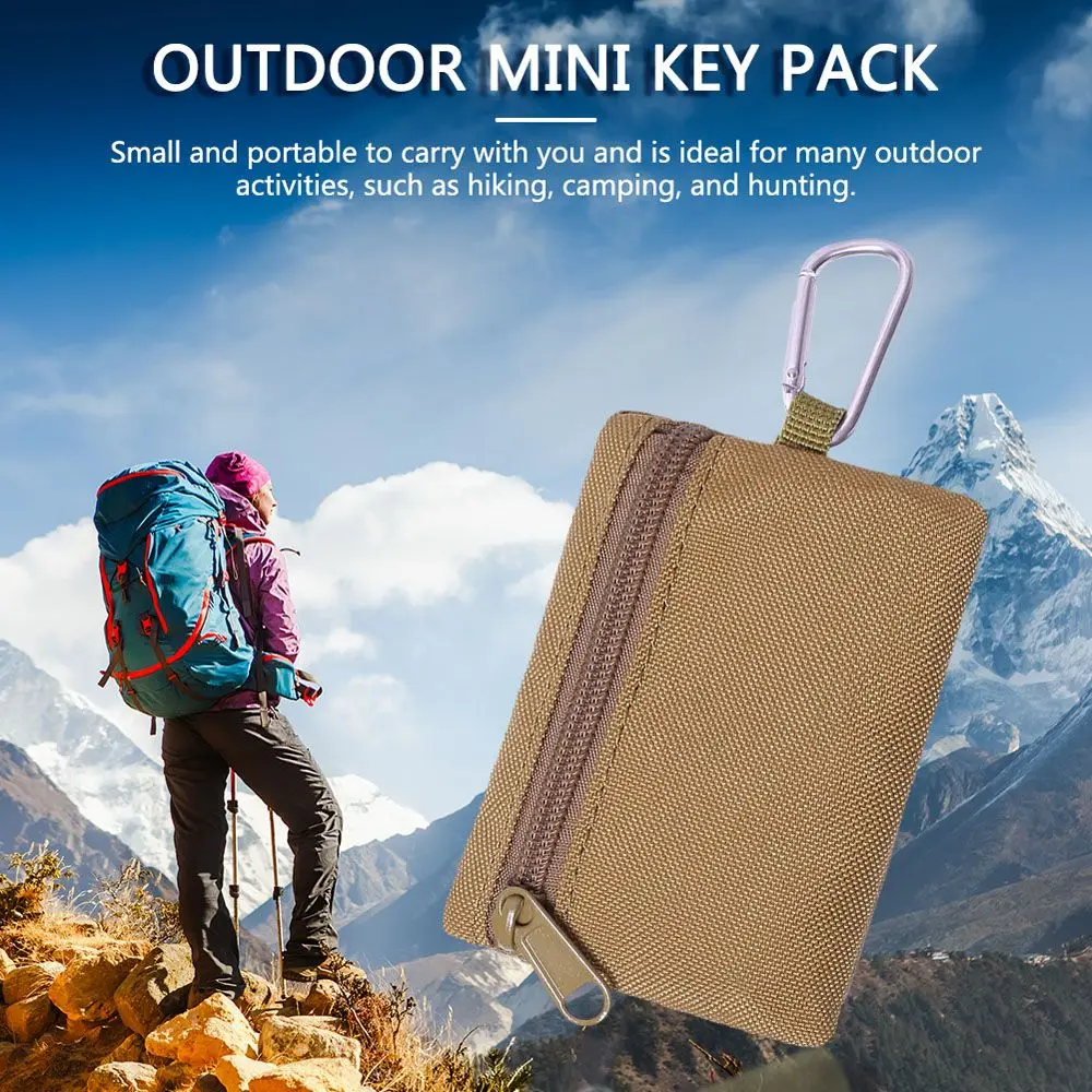 

Durable for Camping Hiking Outdoor Portable Wallet Waterproof Tool Bag Zipper Pouch Fanny Pack Waist Bag Coin Purse