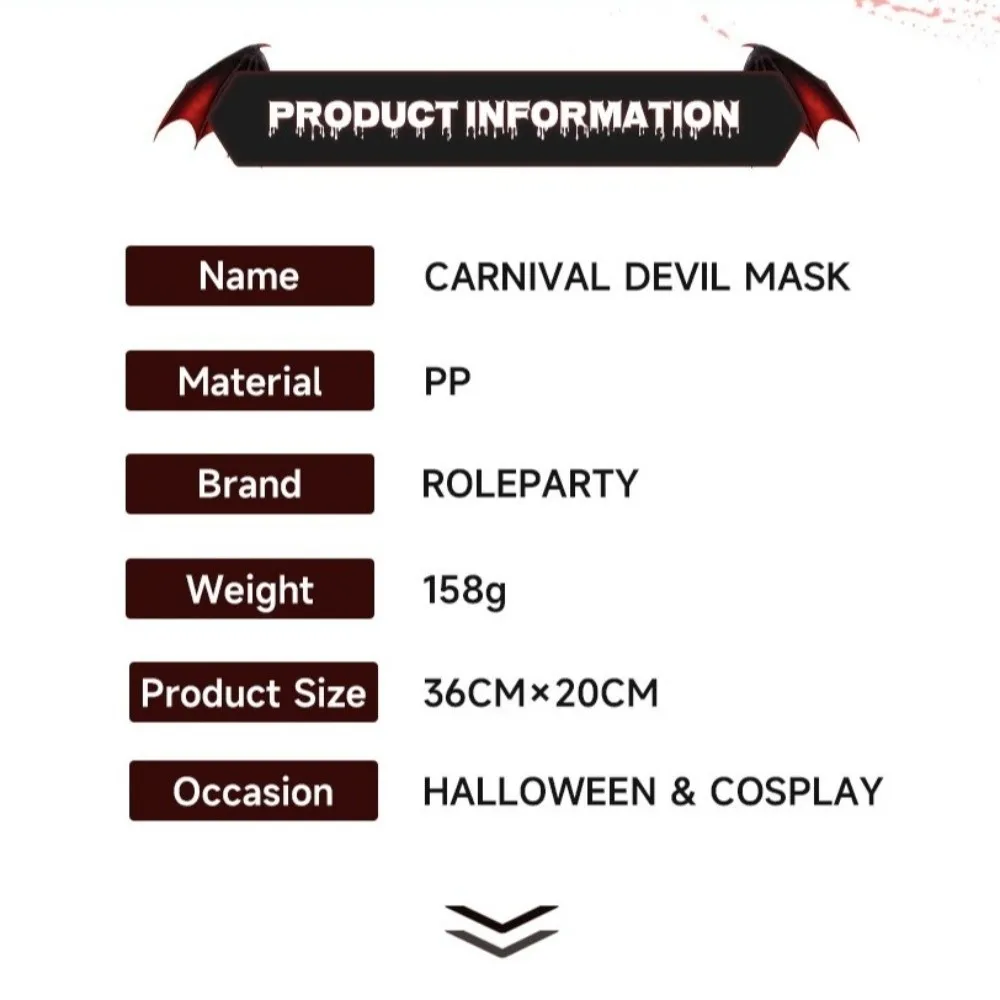 Masque d'halloween Animal créatif, demi-visage, accessoires de fête, masque en corne de mouton, fournitures de Cosplay, masque de démon en plastique pour femmes