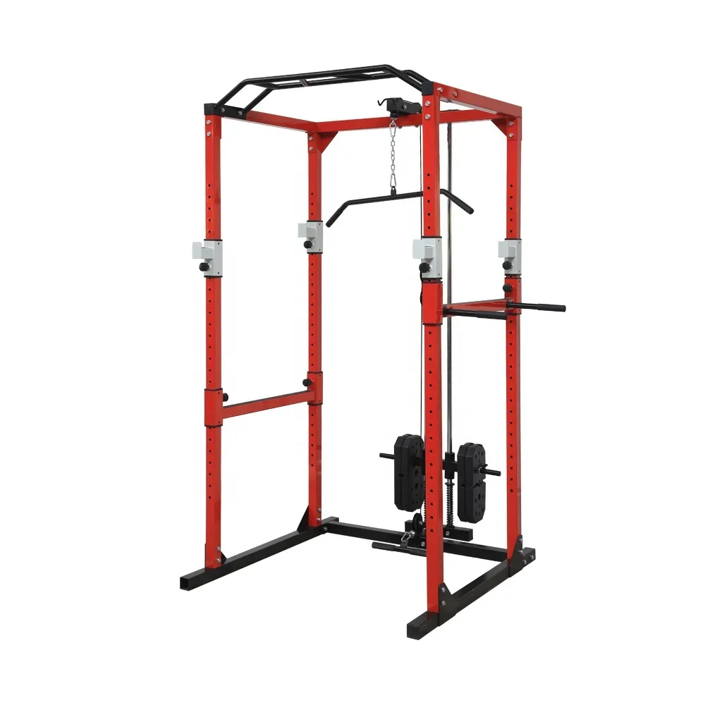 Commercial indoor sports heavy duty fitness multi power cage rack gym equipment