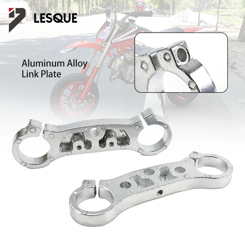LESQUE Pit Dirt Bike Upper Down Fork Cross Brace Triple Tree Clamp Shock Abosrber For 47cc 49cc Mini Apollo Motocross Off Road