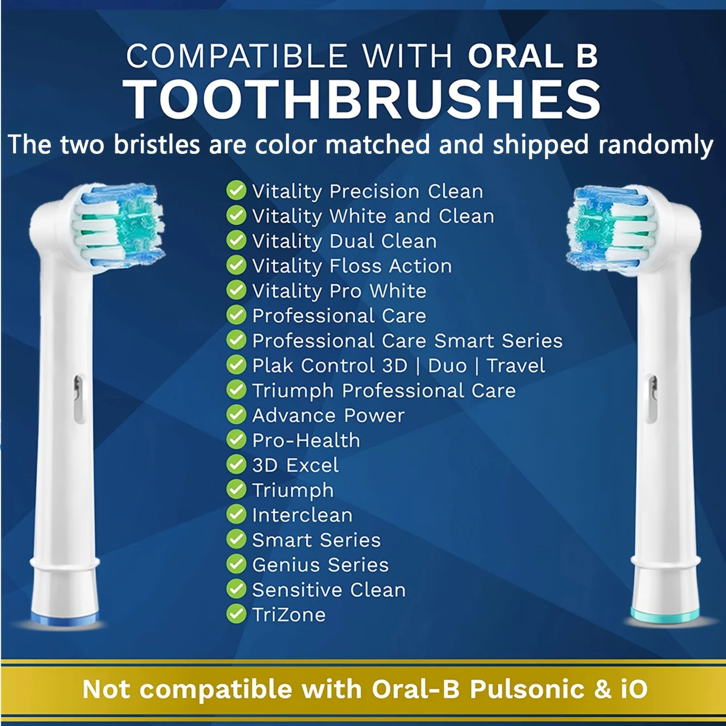 Oule B electric toothbrush head p2/4000/3757/d12/33766 soft bristled toothbrush head compatible with Borang universal toothbrush image 2