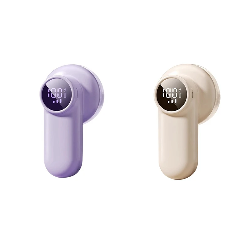 

Professional Rechargeable Fabric Shaver With Digital Display,Enhanced 6-Leaf Blades For Lint Removal Clothes,Furniture-B Durable