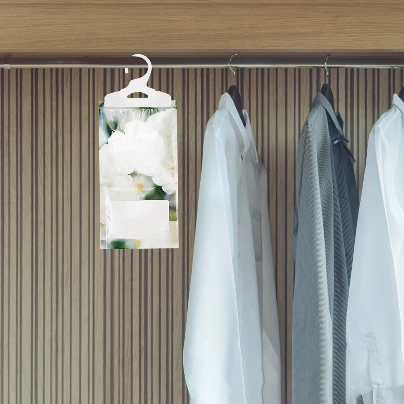 

100Pcs Dehumidifier Bag Hooks Hanging Closet Moisture Absorber Wardrobe Bathroom Small Plastic Absorber Packs Dehumidifier