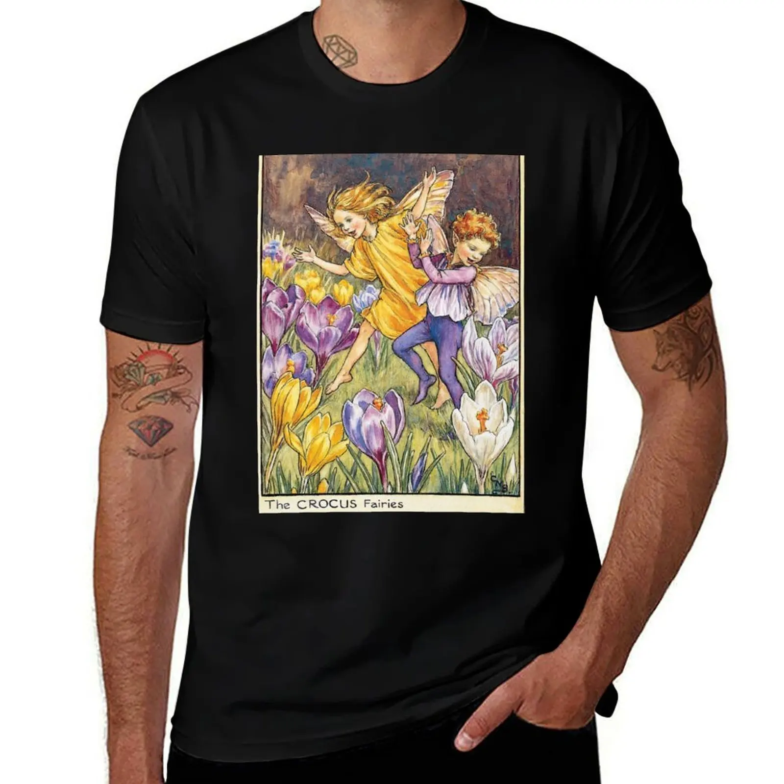 

Cicely Mary Barker The Crocus Fairies T-Shirt Funny t-shirt vintage blacks plain white t shirts men