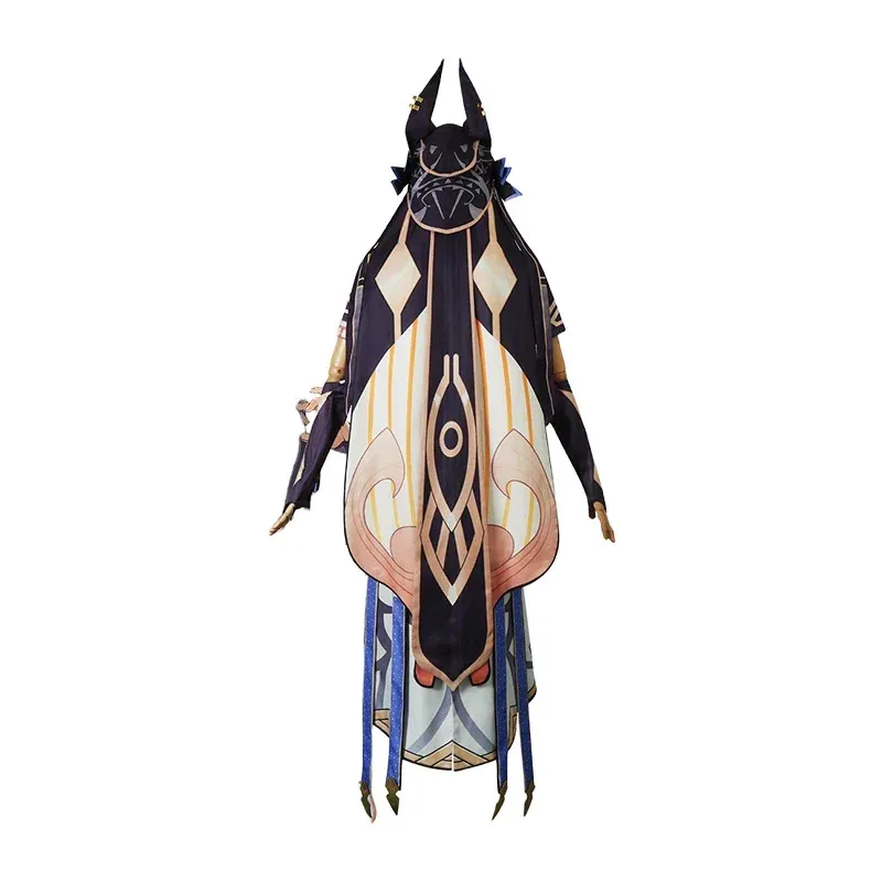 2025 yiyi زي لعبة Genshin Impact Cyno تأثيري الملابس شعر مستعار قبعة السراويل الجوارب قفازات أزياء الهالوين ل M