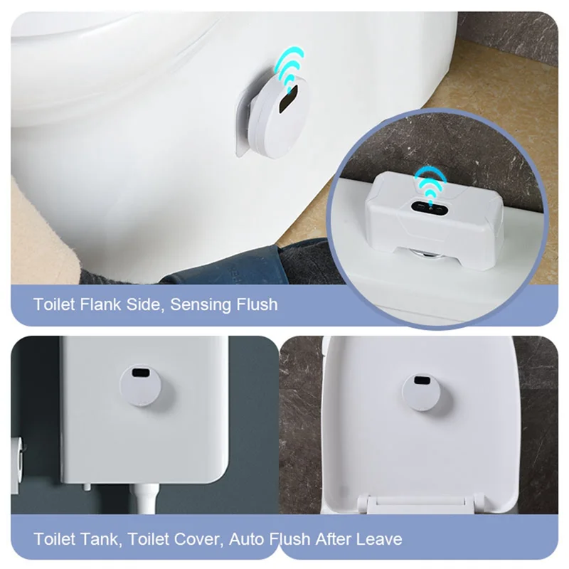 

A27F-Toilet Flush Infrared Sensor Wireless Sensor Toilet Flusher Automatic Flushing Waterproof And Moisture-Proof