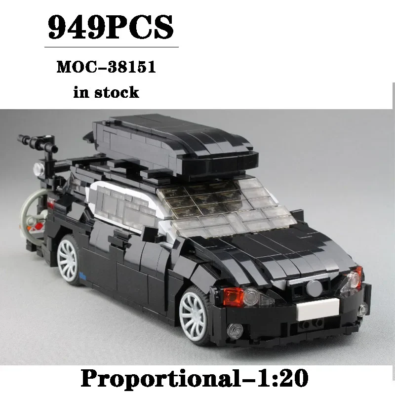 

Строительный блок MOC-38151, автомобильный спортивный автомобиль, версия 1:20, модель, строительная модель, 949 шт., детский подарок на день рождения, рождественская игрушка