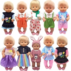 For 16 Inch Nenuco Baby Doll Clothes Fit 40cm Ropa Y Su Hermanita Doll Rompers Skirt Accessories