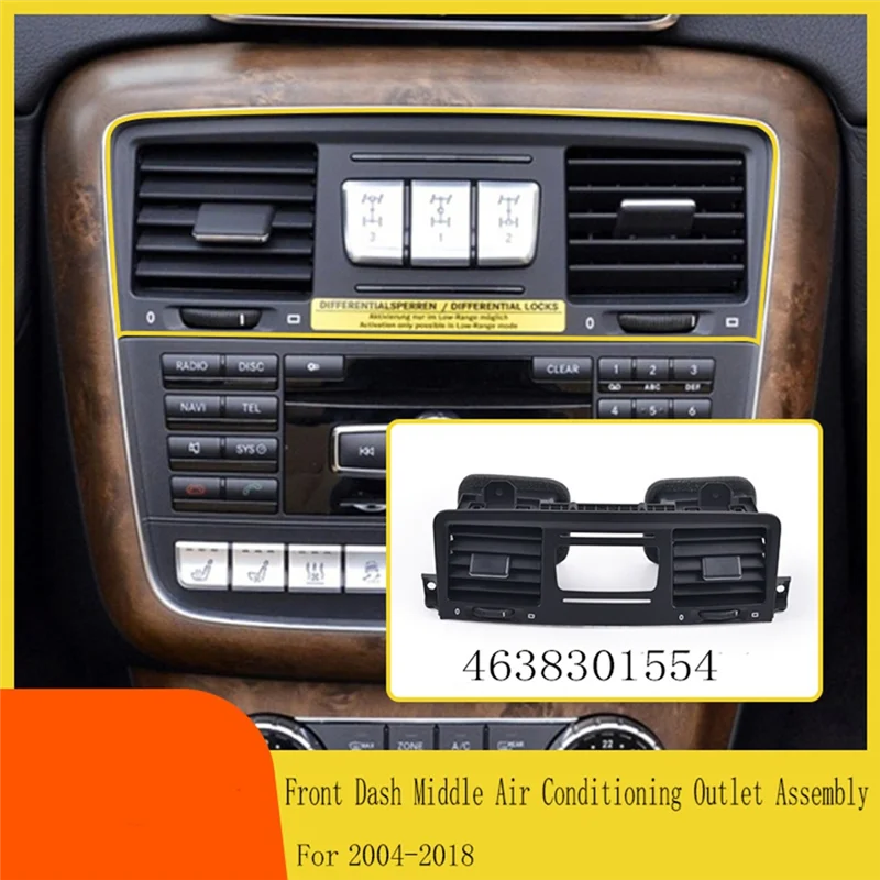 ชุดประกอบช่องแอร์กลางหน้ารถสำหรับ Mercedes BENZ G Class W463 ปี 2004 ถึง 2018 รุ่น 4638301554