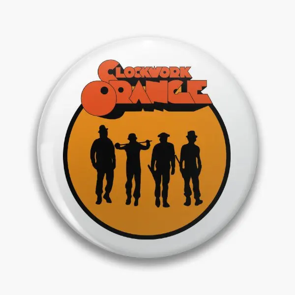 Clockwork Orange  Soft Button Pin Funny Cute Metal Cartoon Women Badge Jewelry Fashion Hat Gift Brooch Creative Collar Lover