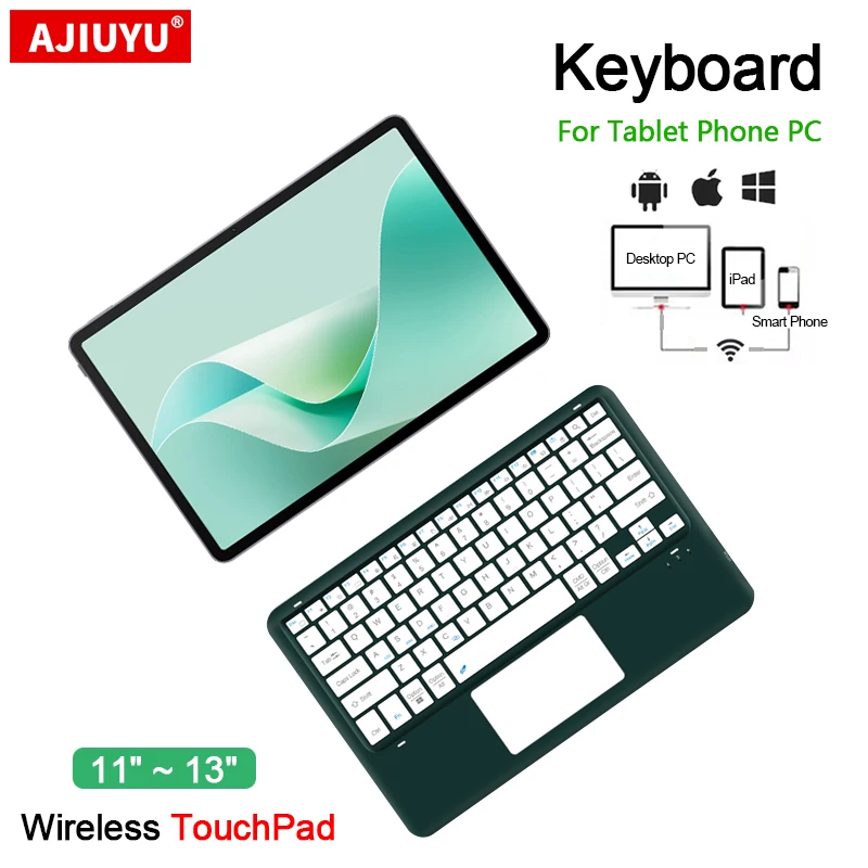 Teclado inalámbrico BT con TrackPad para HUAWEI MateBook E 2022 MatePad Pro 12,6 10,8 11,5 "S SE 11 Honor Pad 9 Pro 12,1, tableta PC