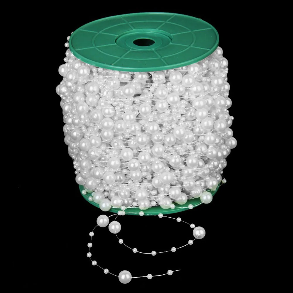 

Beaded Chain Pearl Beads Headgear Crafts Bride Decoration DIY Chain Craft Decor Lightweight Affordable High Quality Elastic