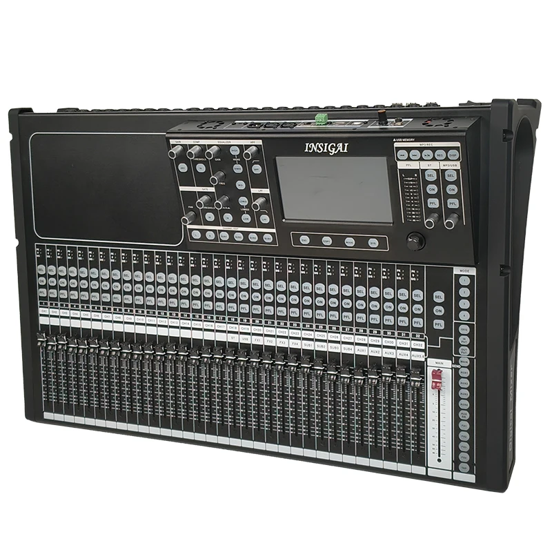 Touch Screen Stage Recording Mixers Audio Console Sound System DJ Controller Professional 32 Channel Digital Mixer