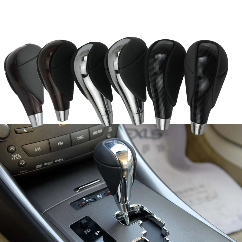 Leather Auto Gear Shift Knob Hand Lever Handball For Lexus IS250 IS350 ES300 ES350 GS300 GS350 LS460