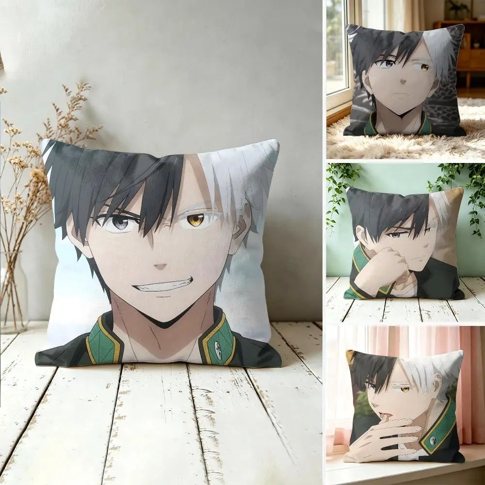 W-WIND BREAKER Anime Cushion Cover Square Decorative Throw Pillow 40x40cm For Sofa Bedroom Living Room Home Decor