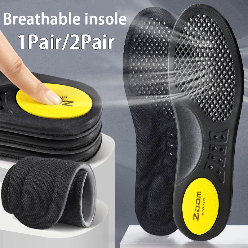 Breathable Sports Insoles Honeycomb Mesh Shock Absorbing Cushion Shoe Inserts Elastic Comfort Foot Insoles for Running Sneakers
