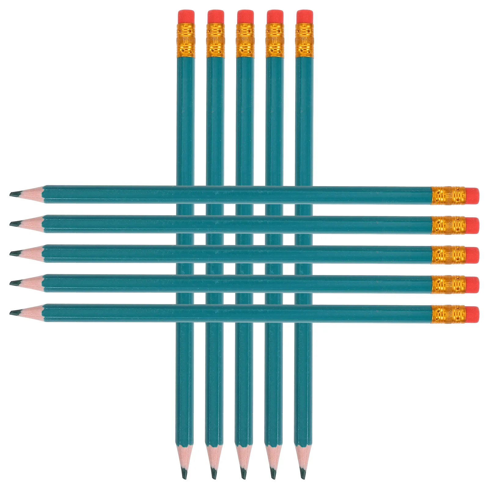 12 Pcs Colored Pencils Blue Erasable Sketch Faderesistant Hexagonal Presharpened Checking Marking Editing