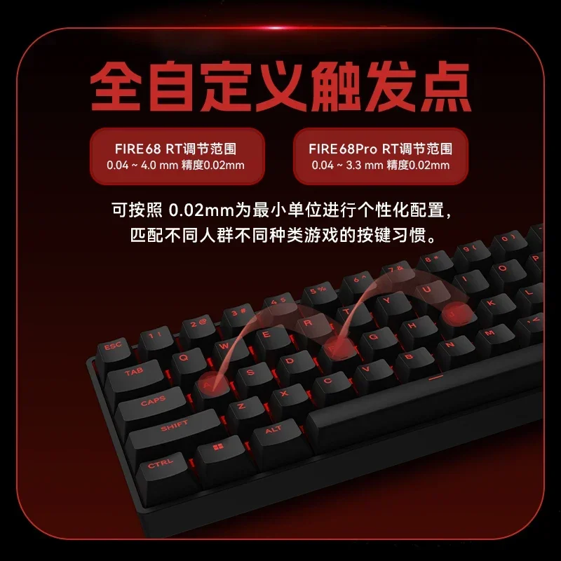 MADLIONS fire68 Ultra sports magnetic axis keyboard full key hot swappable good-looking react quickly 68keys quick trigger gift