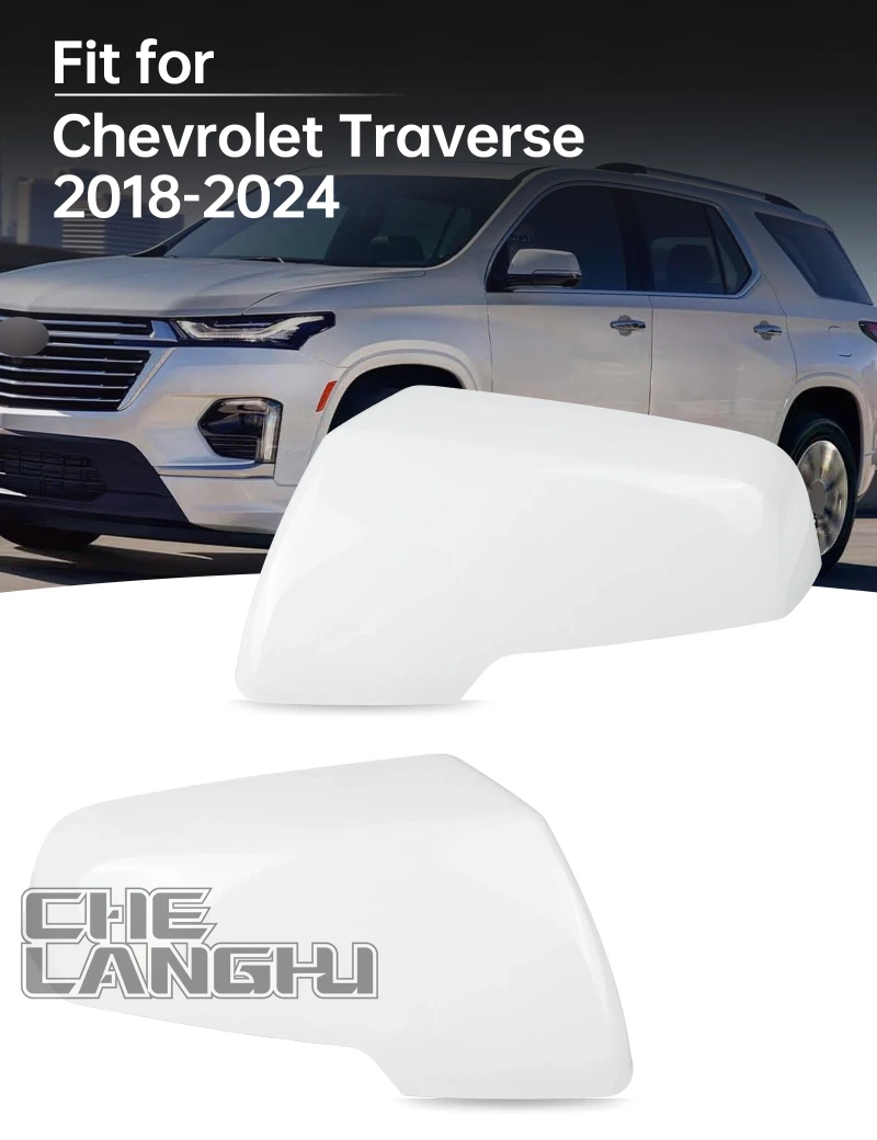 Black Or White Reversing Mirror Housing For Chevrolet Traverse 2018 2019 2020 2021 2022 2023 2024 Car Mirror Cover 84291831
