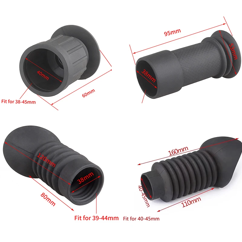 38-45mm Anti-impact Flexible Tactical Eye Guard Recoil Protector Cover for Rifle Scope Eyeshade Shockproof Telescope Eyepiece