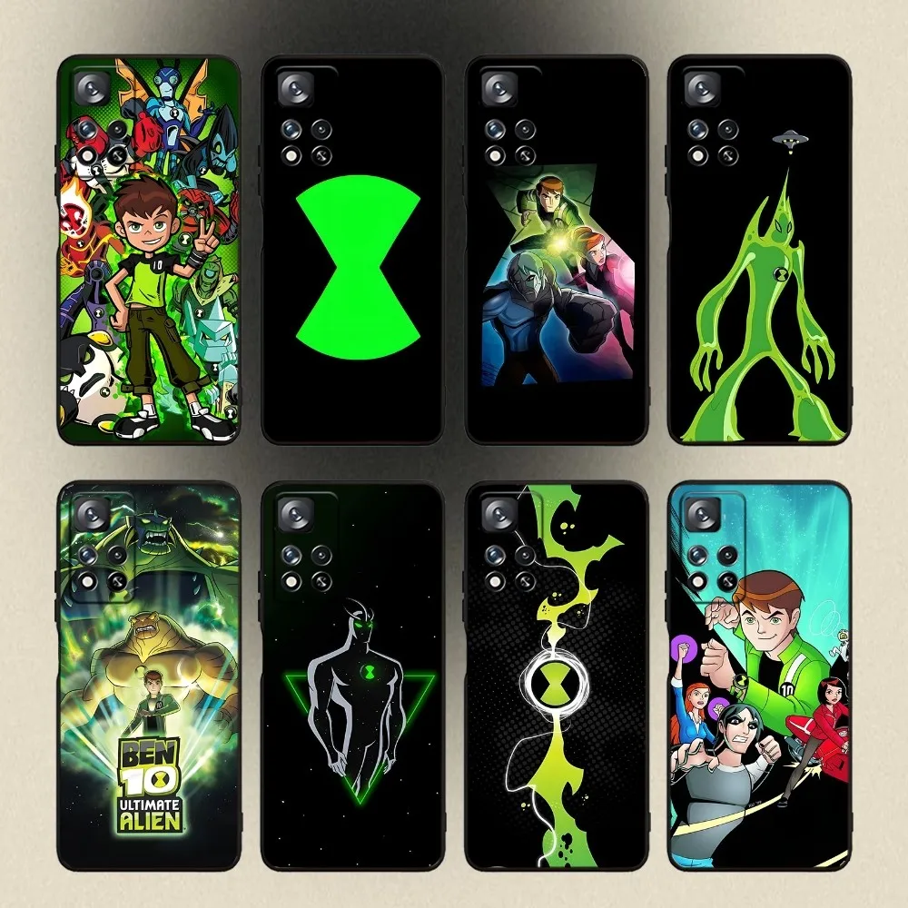 

B-Ben 10 Cartoon Phone Case For Samsung Galaxy A20,A21s,A22,A31,A32,A52,A53,A72,73,A80,A91 Soft Black Cover