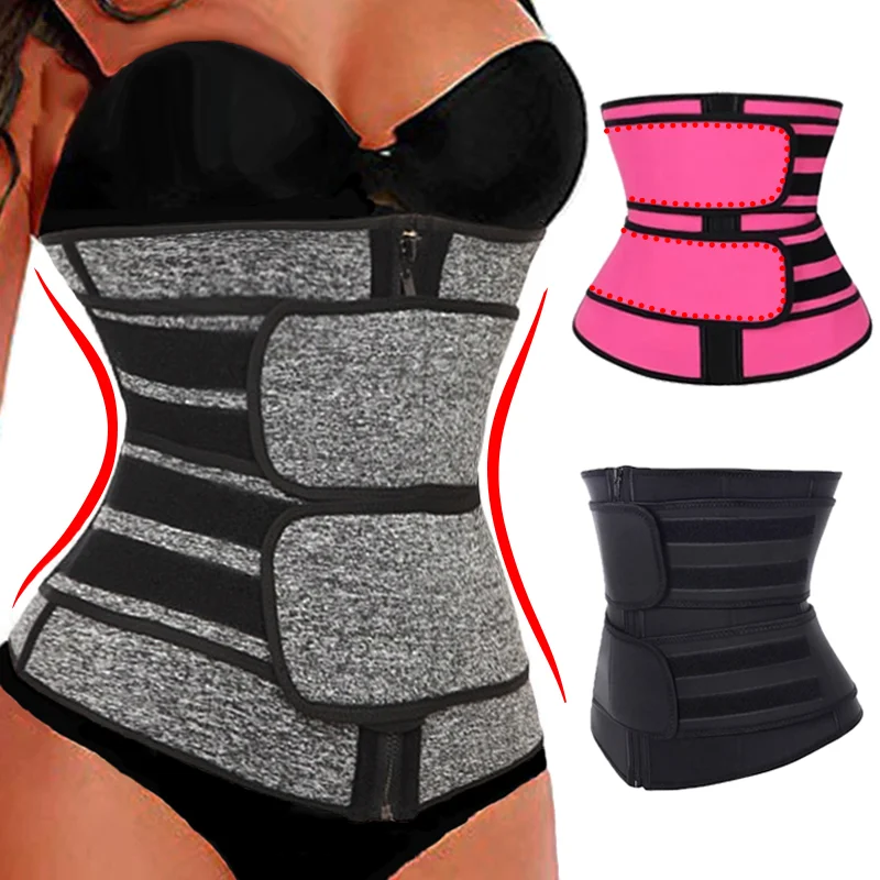 Waist Trainer Slimming Body Shaper Fitness Belt Weight Loss Fat Burning Sports Girdles Sweat Trimmer Workout Cincher Shapewear