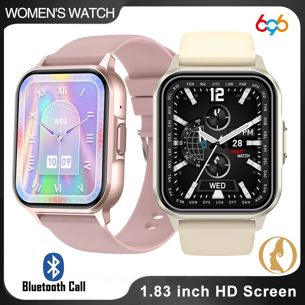 

696 Women Smartwatch Blue Tooth Call Smart Watches Girl Information Push Waterproof Sleep Health Monitoring Fitness Clock Sports