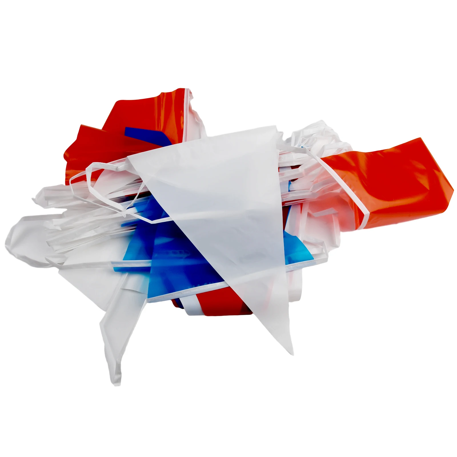 Bunting String Flag Fundraisers For Celebrations Home Decoration Party Supplies Triangular 18m Length PE Red Decoration