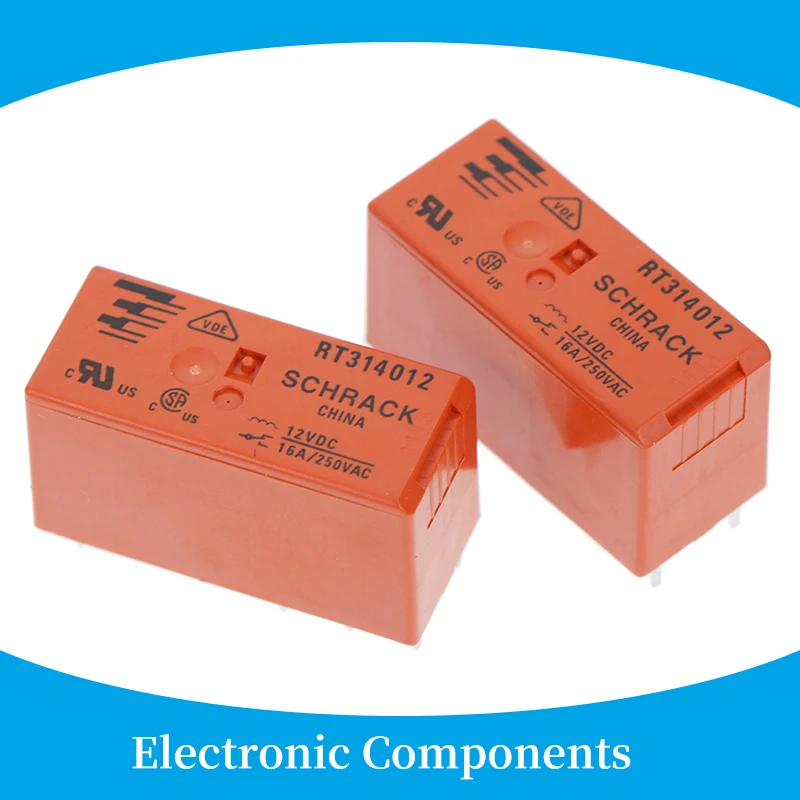 2Pcs original RT314012 8pins 12V RT314012 16A 250VAC schrack relay new