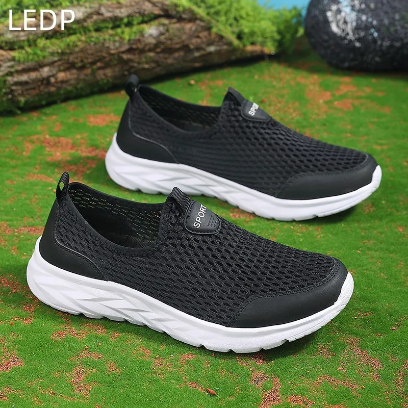 Original Men's Ultra-light Mesh Breathable Loafers Casual Outdoor Sports Shoes Light Breathable Non-slip Wear-resistant Loafers