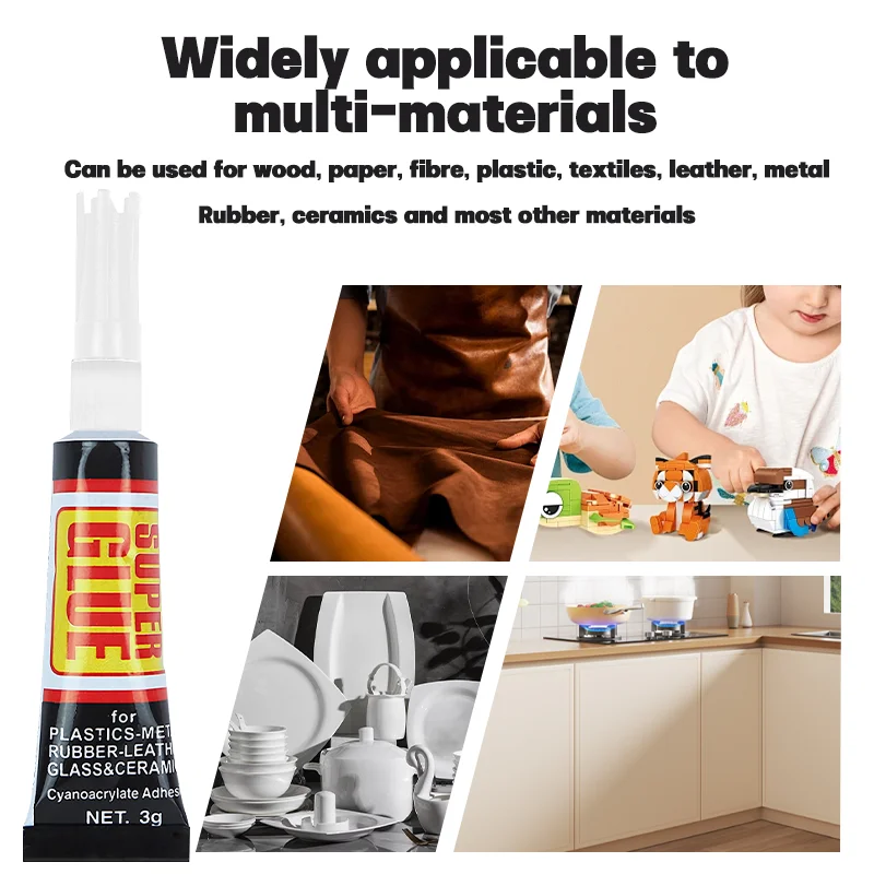 Super Glue Epoxy Resin Shoe Repair Glue Speed Glue Adhesive Repair Plastic Metal Ceramics Glass Nail Gel Bond Leather Sealers image 3