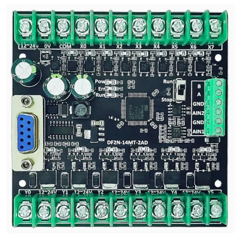 مصدر الطاقة GX-Develoer 8.5 FX1N FX3U FX2N 10MR 14MR 20MR 24MR 30MR 10MT 14MT 20MT 24MT 30MT 2AD RS485 DC 12-24V